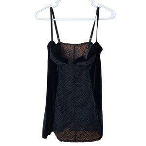 Dreamgirl Womans Lingerie Sz S-M READ NOTE Velvet Sheer Goth Steampunk Halloween